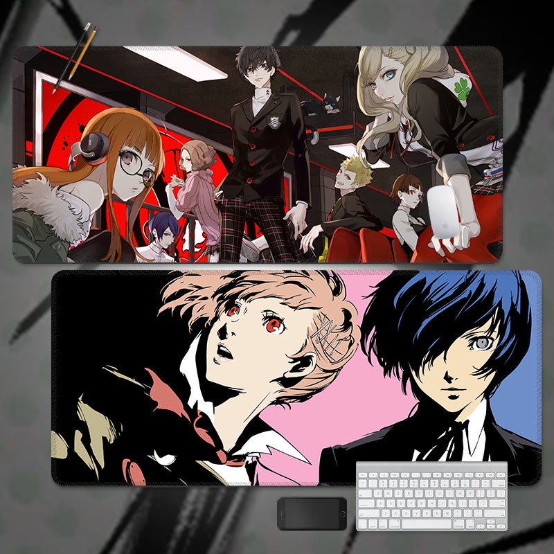 Persona 5alas Mouse Keyboard Game Khusus Alas Meja Mouse Pad Non slip