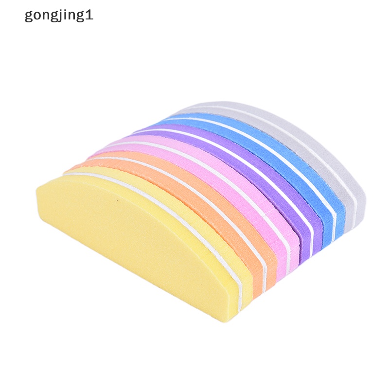 Ggg 5pcs New Spons Nail Art Tips Buffer Sanding Nail Buffer Block Files Spons ID