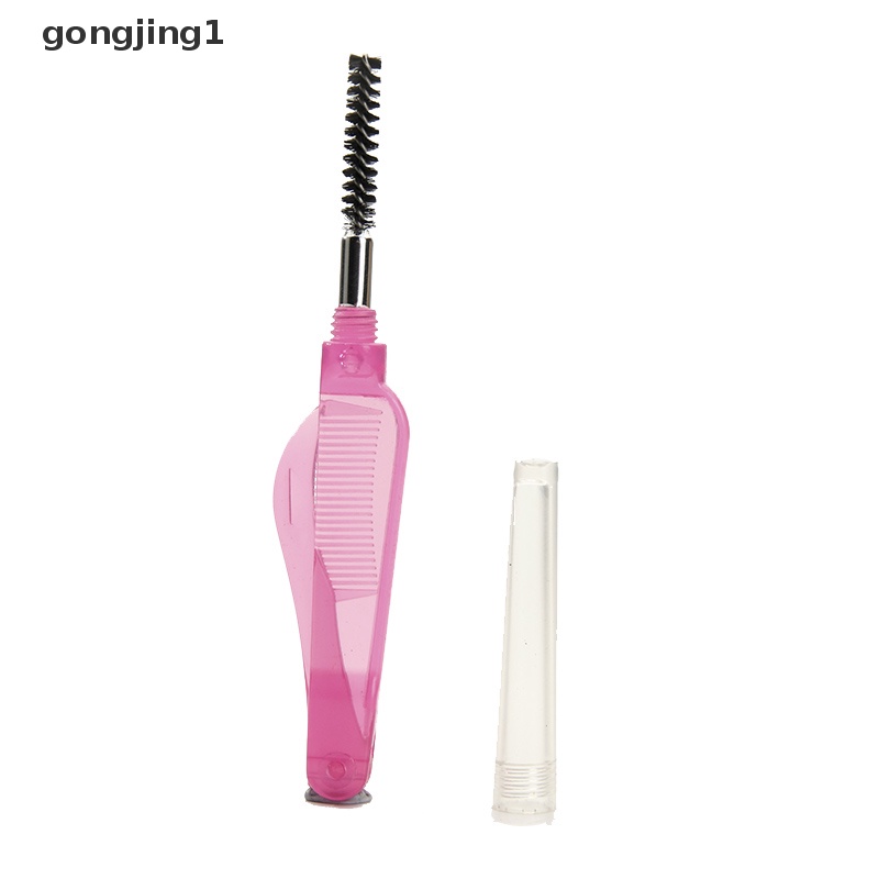 Ggg 3PCs Kepala Ganda Lipat Alis Bulu Mata Hair Eye Brow Brush Sisir Logam ID