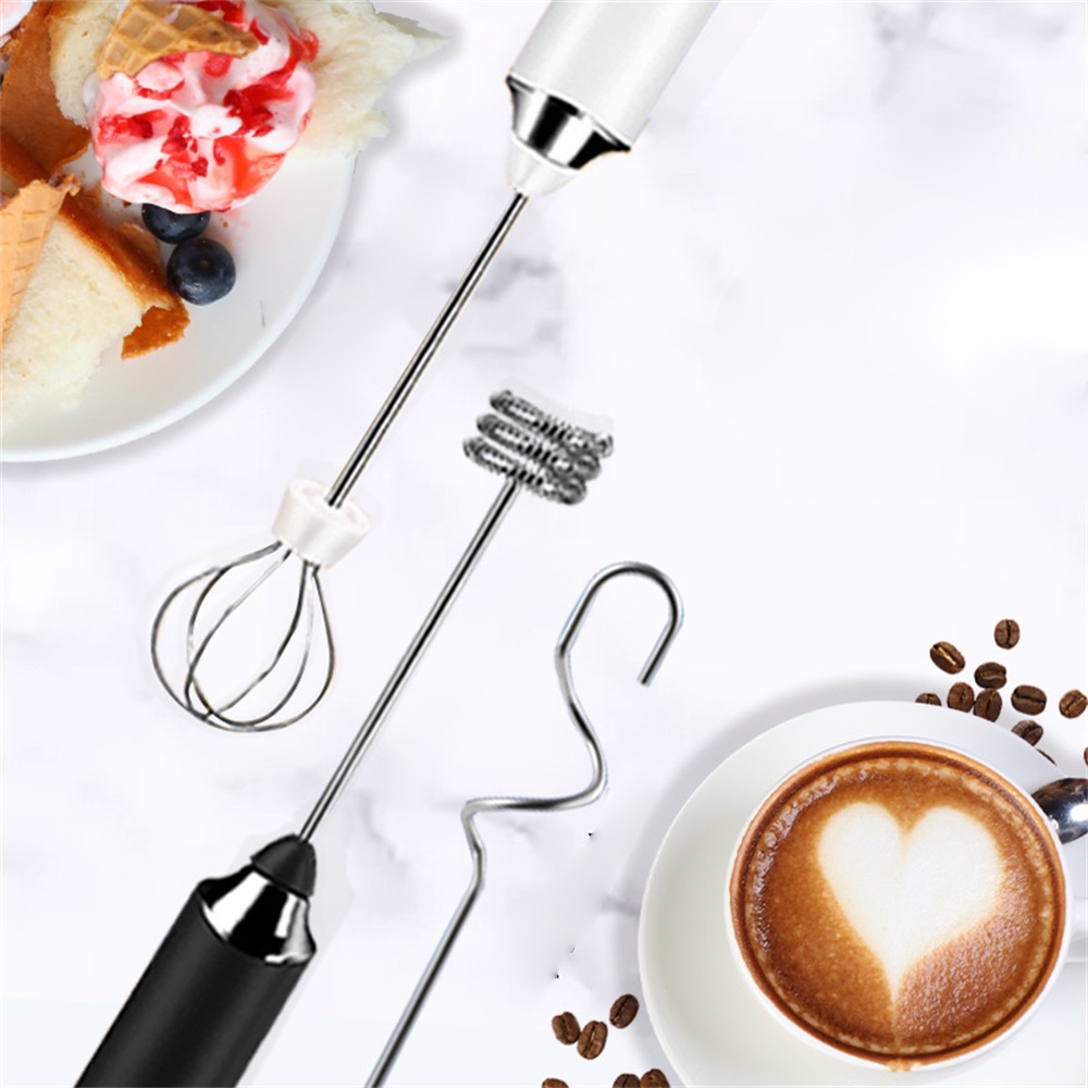 Pengocok Telur Dan Milk Frother Elektrik Portable Untuk Dapur304Stainless Steel