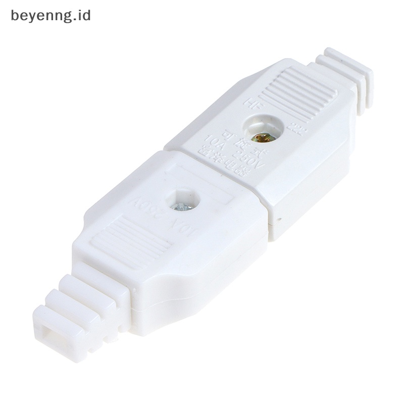 Beyen US 2pin Gepeng AC Listrik Power Male Plug Female Socket Outlet Adaptor Kawat ID