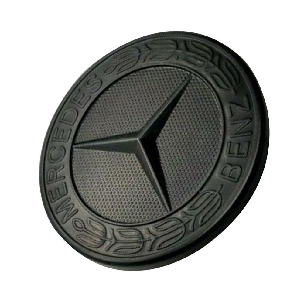 1pcs Untuk MERCEDES CLA A45 GLA A CLASS SPORT Hitam BONNET BADGE 57MM EMBLEM