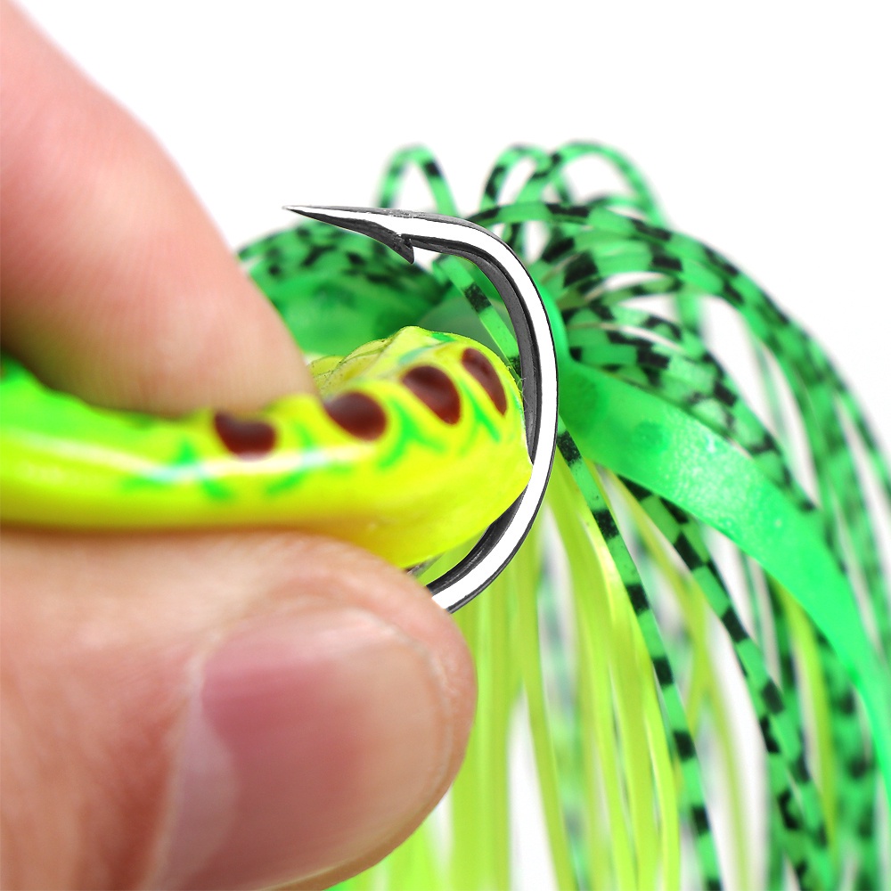 Umpan Pancing Katak Umpan Pancing Soft Frog 5cm/9g Jump Frog Lure with Double hook Lure Umpan Palsu Soft Bait Color Tail Frog