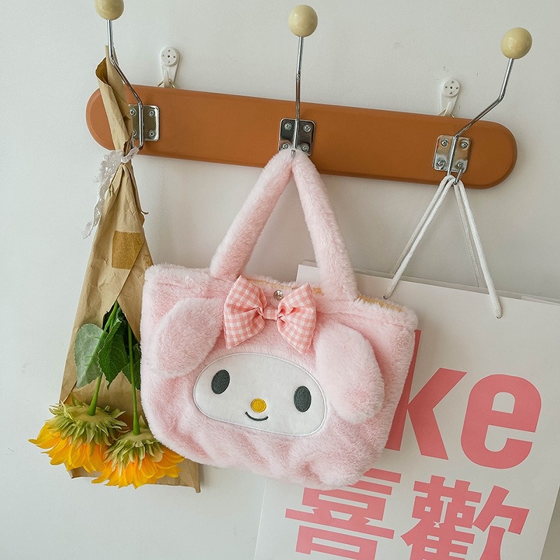 BA2320 Tas tangan handbag anak bulu bulu premium cinnamorol my melodi kuromi