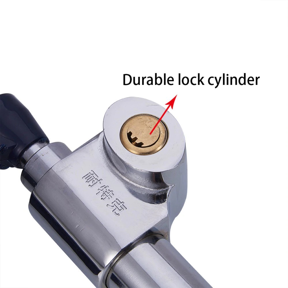 324 AUMOHALL Car Steering Wheel Lock High Security Stainless Steel - Kunci Kemudi Mobil