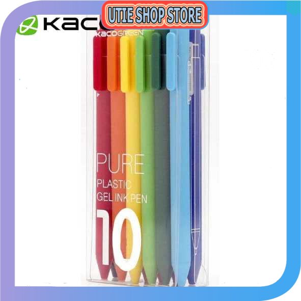 

UTIE STORE - KACO PURE Candy Gel Pen Pena Pulpen Bolpoin 0.5mm 10PCS - K1015 (Colorful Ink)