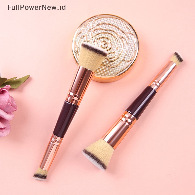 Power 1Pcs Double-Ended Makeup Brush Foundation Concealer Brush Alat Kecantikan ID