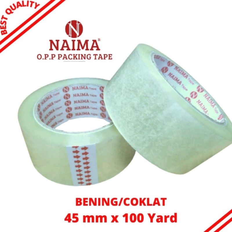 

LAKBAN BENING COKLAT (2 inch) 45mm x 100 YARD Lakban untuk packing kuat 2
