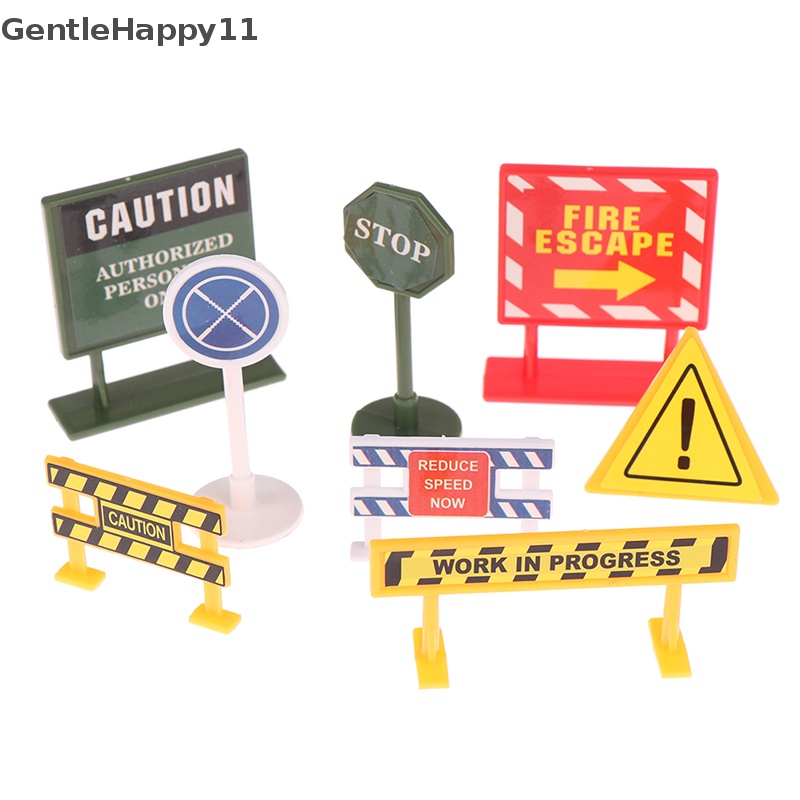 Gentlehappy 8buah Tanda Lalu Lintas Anak Kid Mainan Edukasi Anak Untuk Lalu Lintas Mobil Hadiah id
