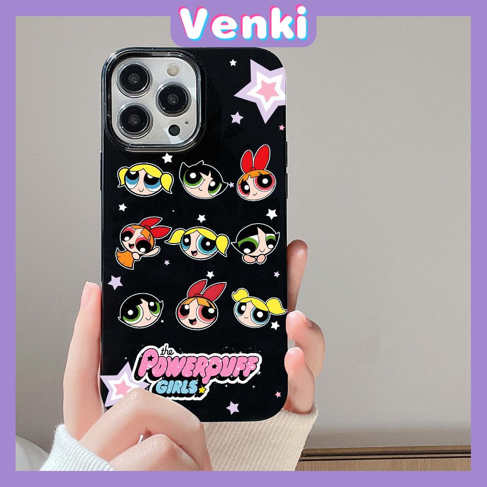 VENKI - For iPhone 11 iPhone Case Black Glossy TPU Soft Case Shockproof Protection Camera Cute Cartoon Character Avatar Compatible with iPhone 14 13 Pro max 12 Pro Max xr xs max 7