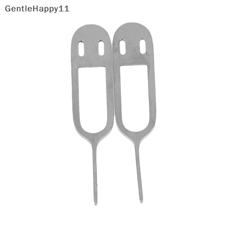 Gentlehappy 10pcs Indah stainless steel Jarum sim card tray removal eject pin Kunci Alat id