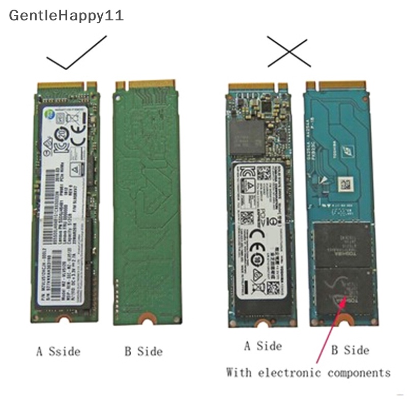 Gentlehappy NVMe PCIe M.2 NGFF SSD converter adapter card Untuk 20132014 2015 macbook air pro id