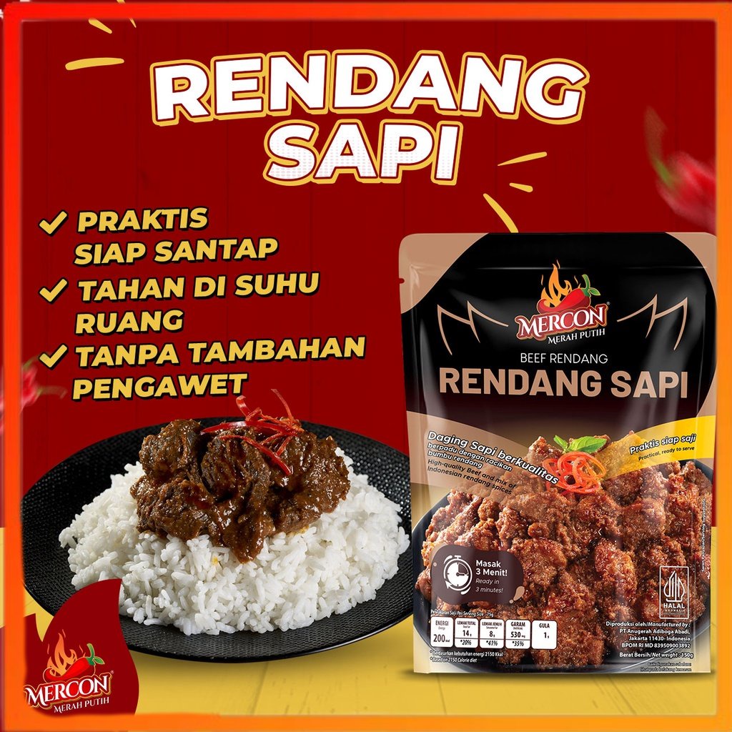 

NEW PRODUCT Mercon Merah Putih - Satuan || Limited Edition !! Rendang Sapi