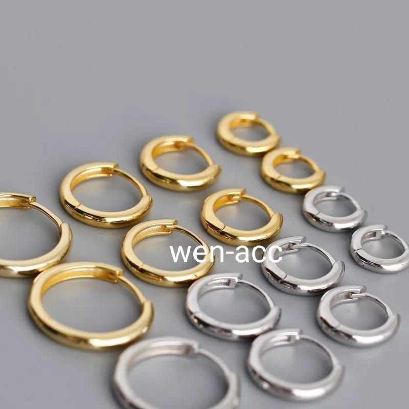 Anting Bulat Harga Per Pcs Bahan Titanium Anting Pria dan Wanita