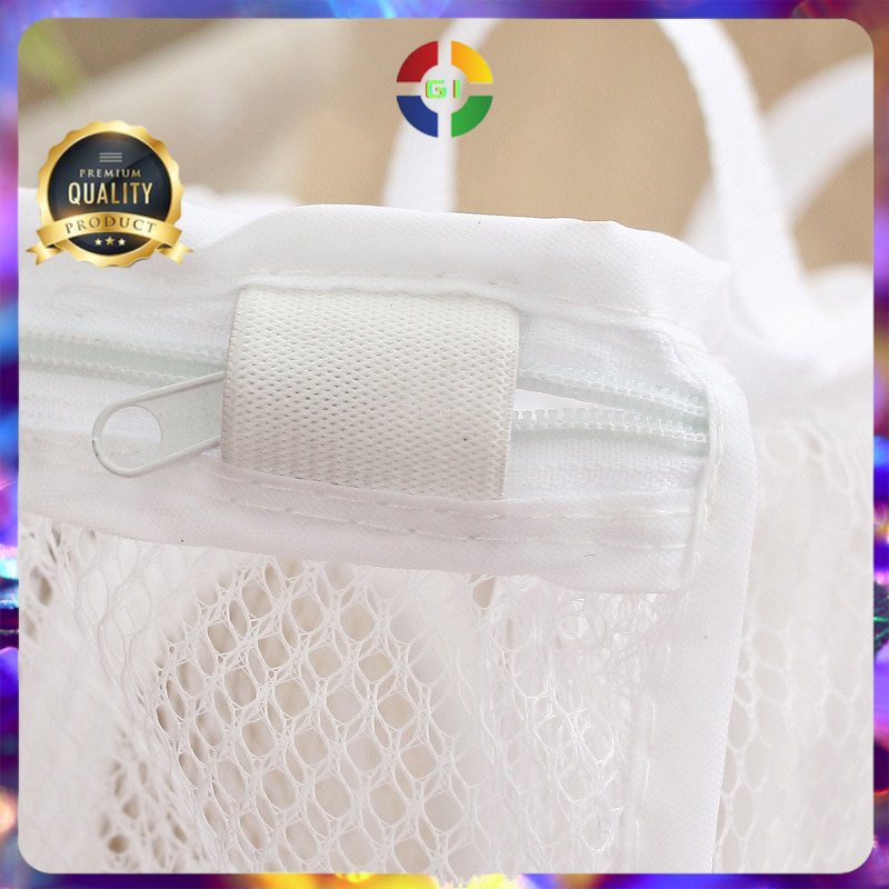 Kantong Mesin Cuci Laundry Shoes Washing Mesh Bag White