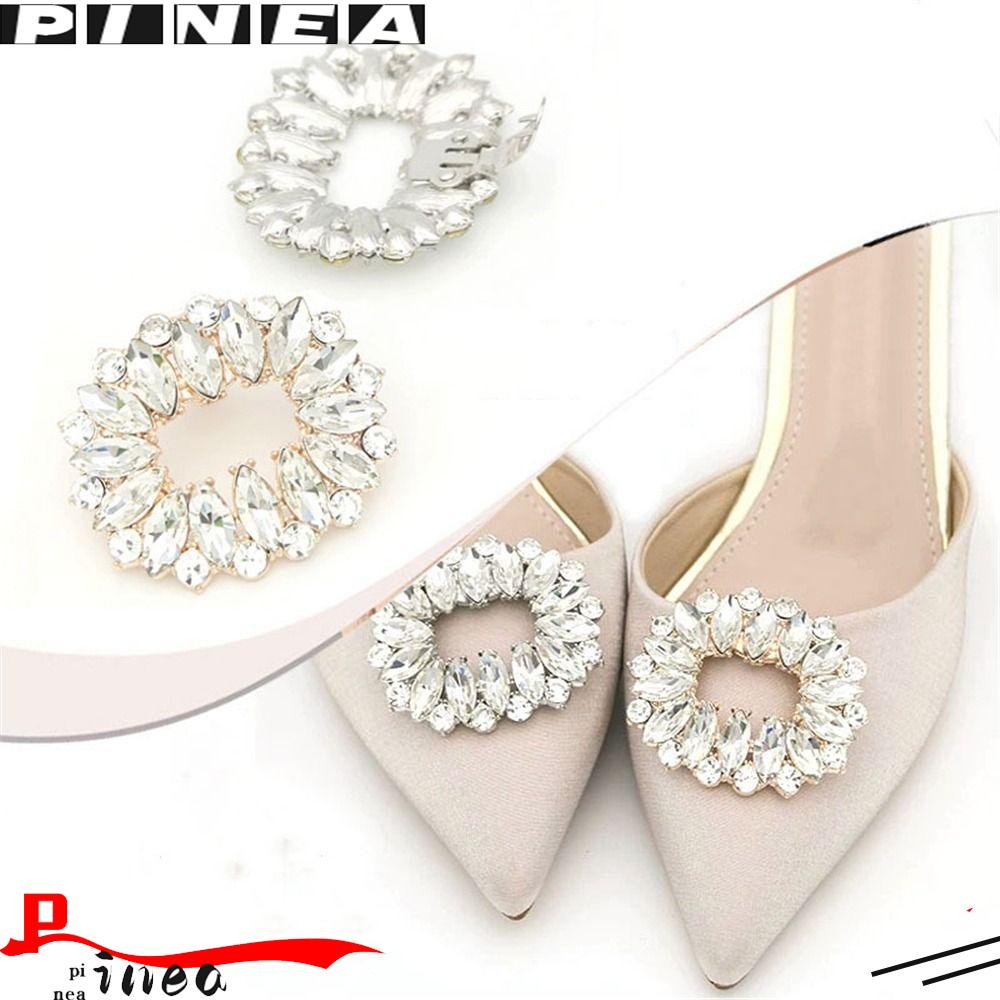 Nanas 1PC Klip Sepatu Tumit Tinggi Berlian Imitasi Kristal Charms Perhiasan Charm Gesper