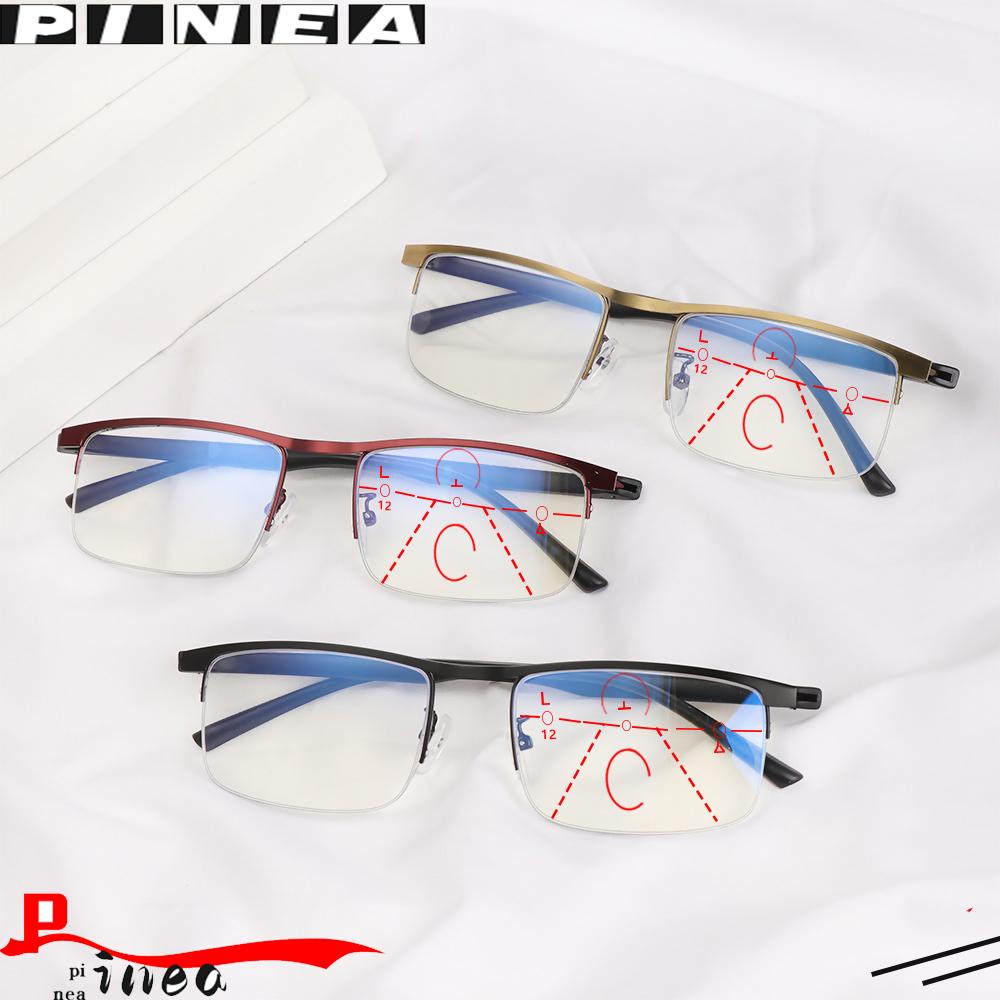 Nanas Kacamata Baca Anti Cahaya Biru Perlindungan Radiasi UV Anti-blue Rays Multifocal Bifocal Eyewear