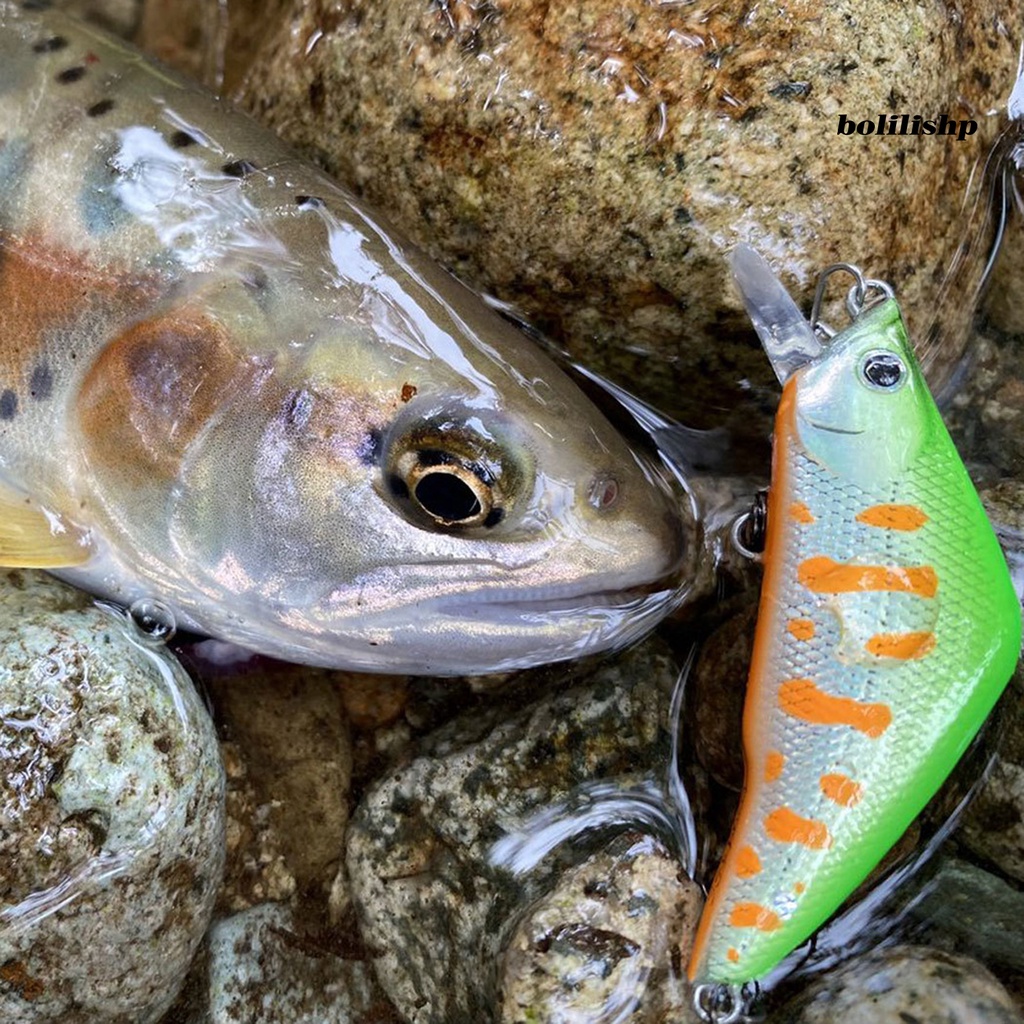 Bo-4.8cm/3.8g Buatan Memancing Umpan Bionic 3D Mata Tajam Kait Arus Trout Tenggelam Ikan Kecil Lure Untuk Air Tawar Air Asin