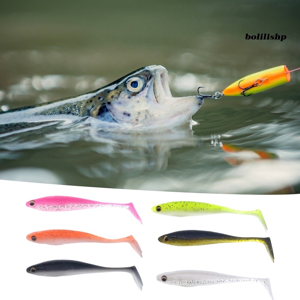 Bo-5 Pcs Umpan Pancing Renang Fleksibel Kesetiaan Hebat Tubuh Hidup 3D Mata Angling Daya Tahan Tinggi Air Asin Air Tawar Umpan Lembut Angling Stuff