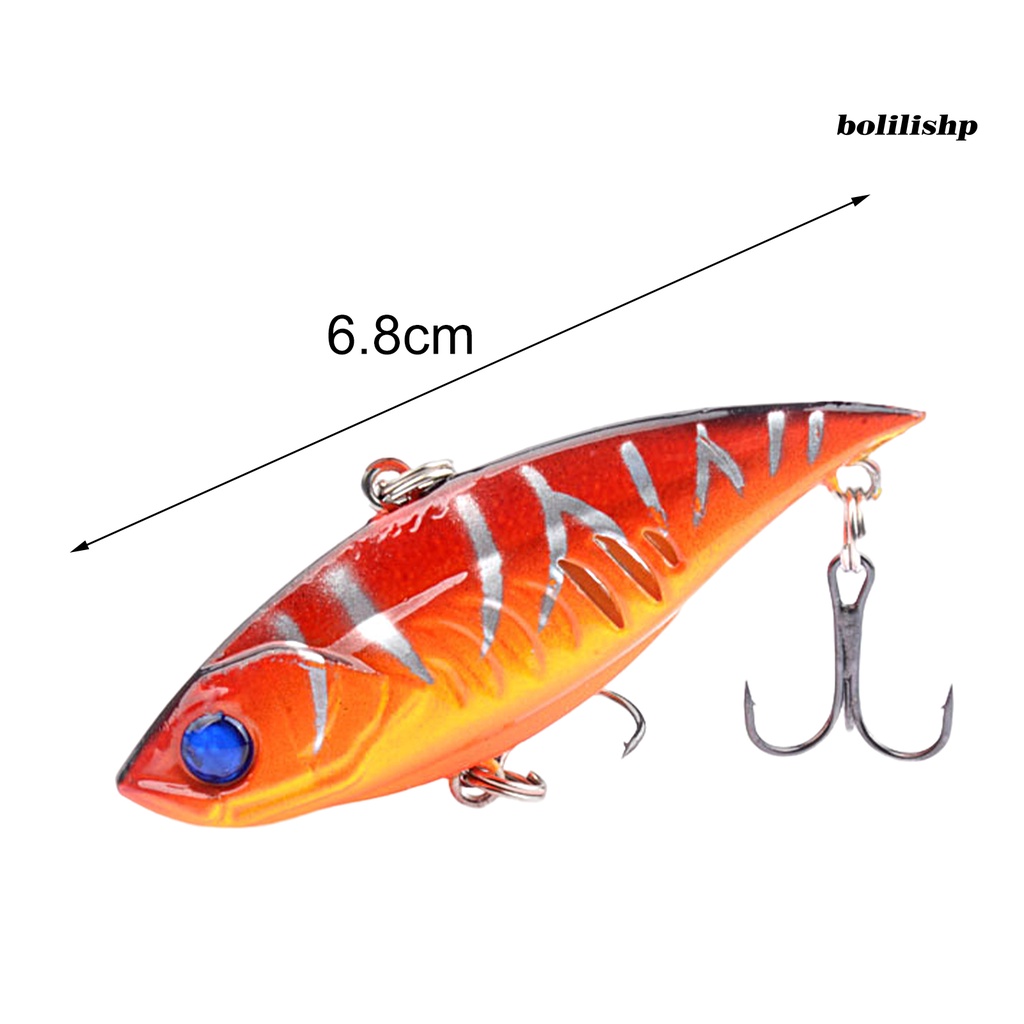 Bo-5pcs 6.8CM/11G Memancing Memikat Cincin Simulasi Manik-Manik 3D Fisheyes Disederhanakan Warna Cerah Menarik Ikan Universal Tenggelam VIB Buatan Umpan Keras Perlengkapan Memancing