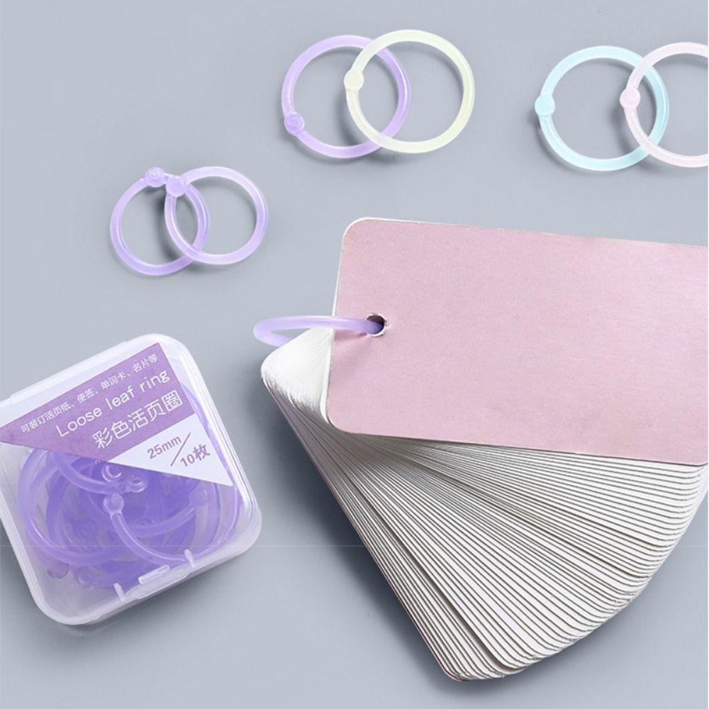 Nanas 32PCS Ring Binder Diy Mengikat Perlengkapan Multi-Fungsi 15 /20 /25mm King Ring Loose-Leaf Ring