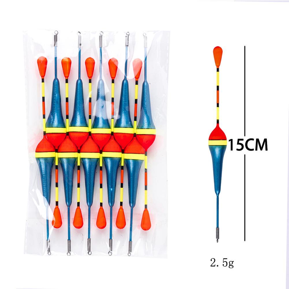 Lanfy Tongkat Bobber Pancing 10Pcs/Lot Memancing Ikan Gurame 4.5 /3/2.5/1.2/0.8/0.6g Aksesoris Memancing Bobber Stick