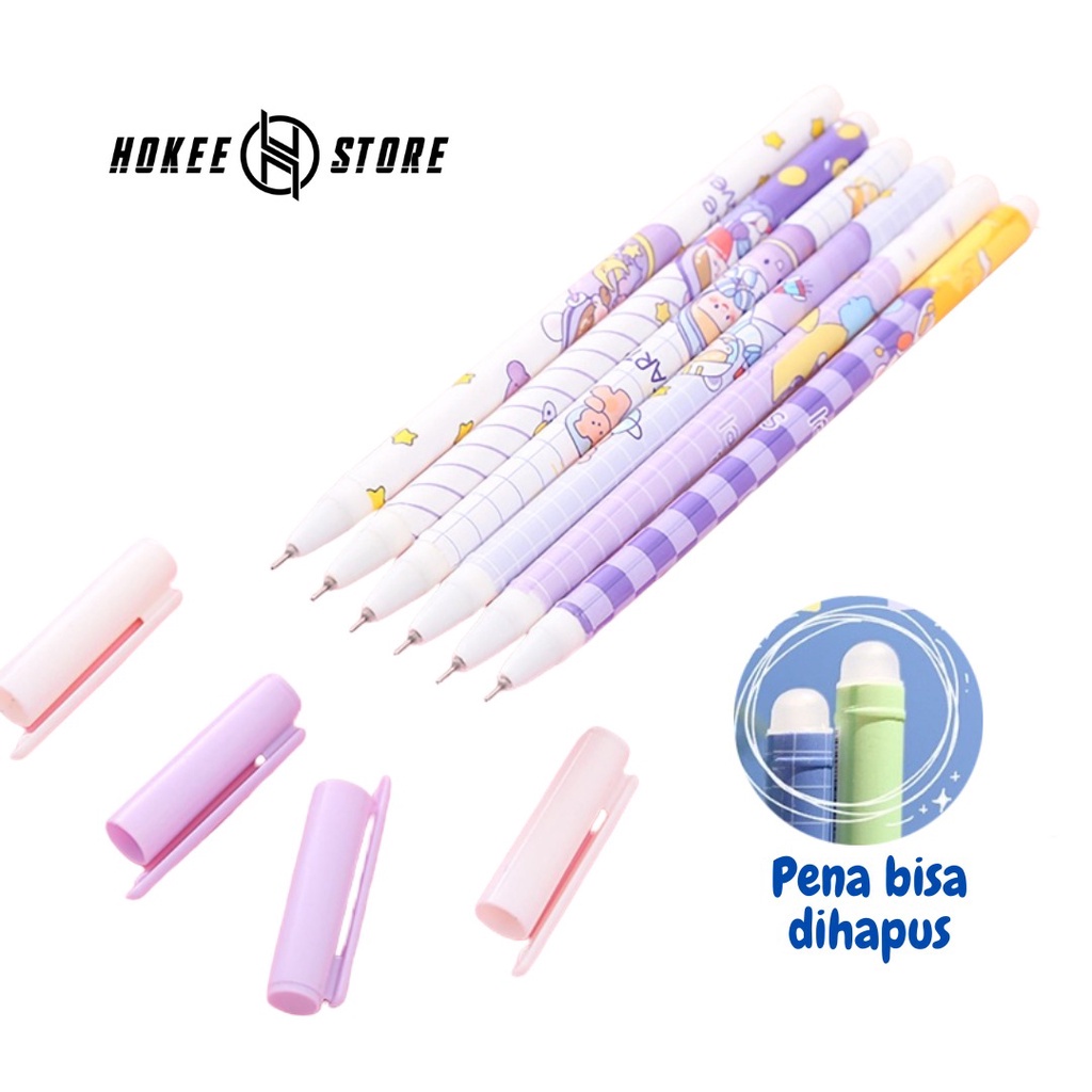 

Pena Pulpen Bisa Dihapus Tinta Hitam Erasable Pen Isi 12 Pcs - Hokee Store