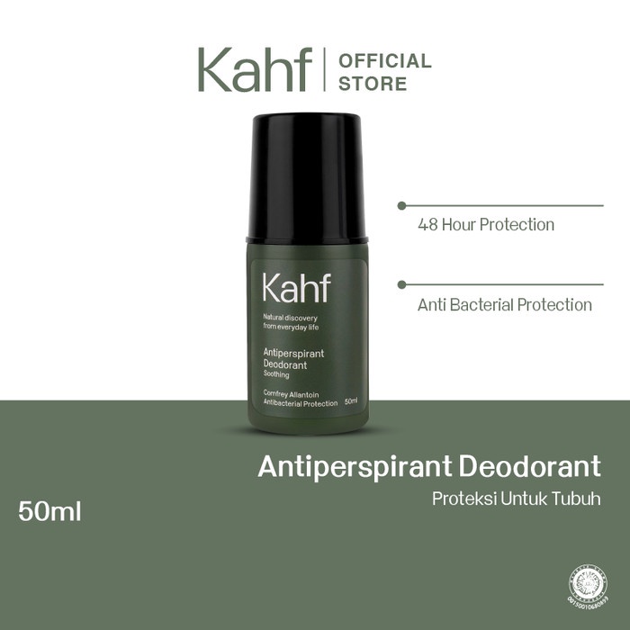 KAHF Soothing Antiperspirant Deodorant Roll On 50 ml - Anti Bakteri