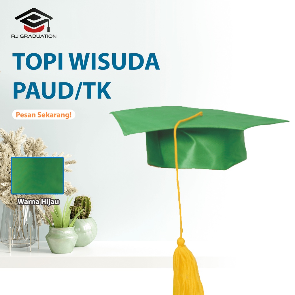 Topi Wisuda Anak TK PAUD Atribut Perlengkapan Toga Kelulusan RJLINEN