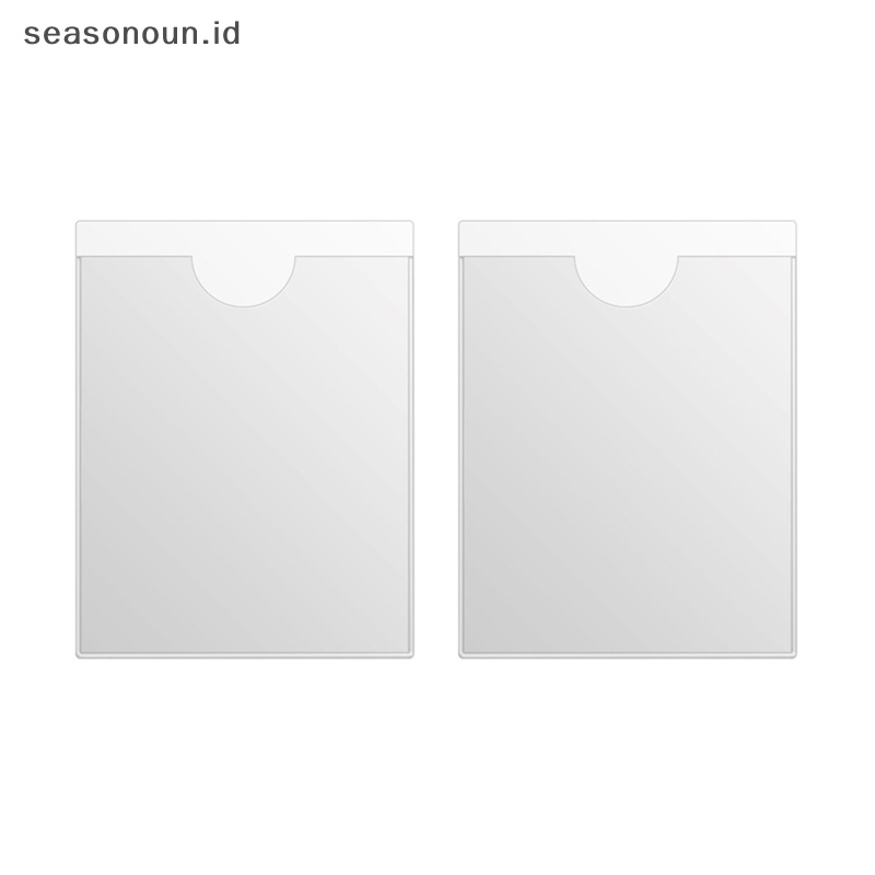 Seasonoun 10PCS Self-Adhesive Kantong Plastik Holder Label Stiker Untuk Perlindungan7 * 10cm.