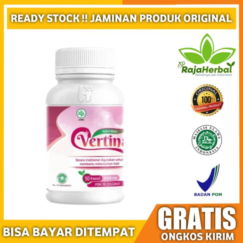 (BHJ)Vertina Obat Kesuburan Wanita Pelancar Haid | Program Hamil Promil(Gratis ongkir)