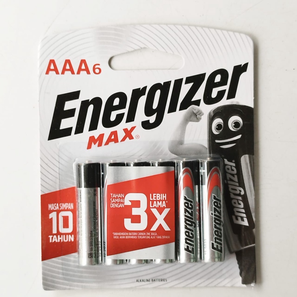 Battery AAA 1,5V Energizer MAX 6pcs