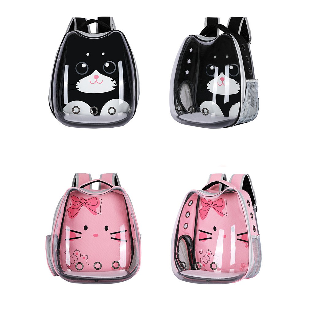 Pet Carrier Astronot Motif Telinga Kucing Lucu Pet Cargo untuk Anjing dan Kucing