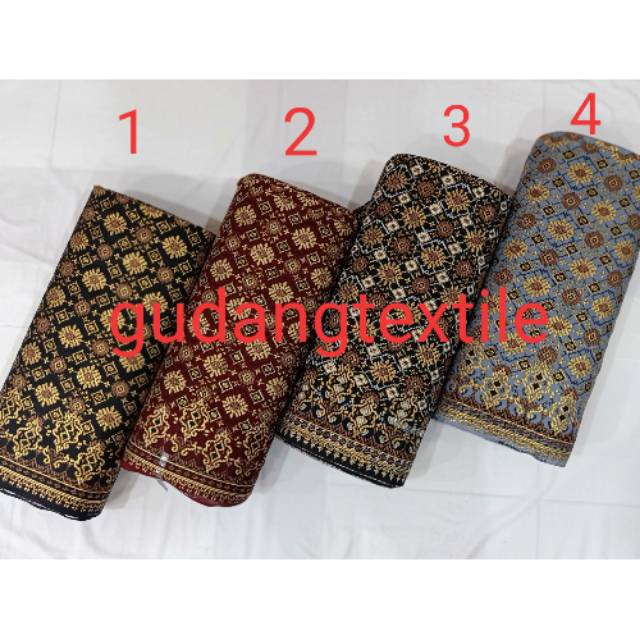 BAHAN BATIK KATUN METERAN HALUS /MOTIF SONGKET PALEMBANG BY QQ