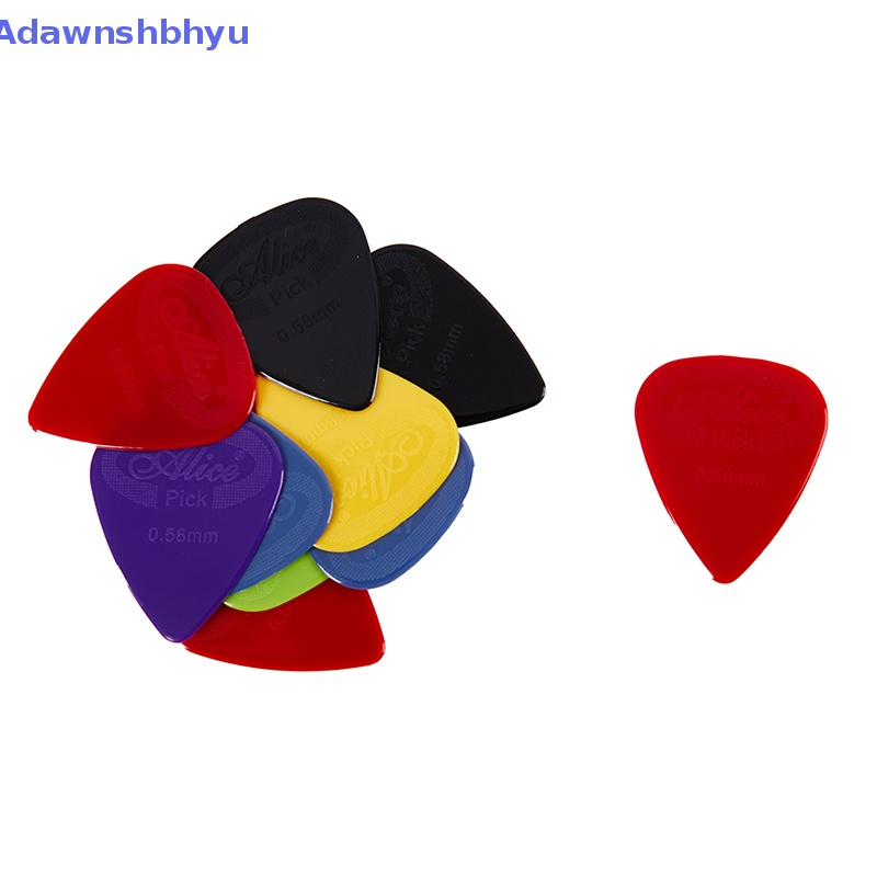 Adhyu 10buah Alice Guitar Pick Non-slip Nylon Mediator Akustik Gitar Elektrik ID