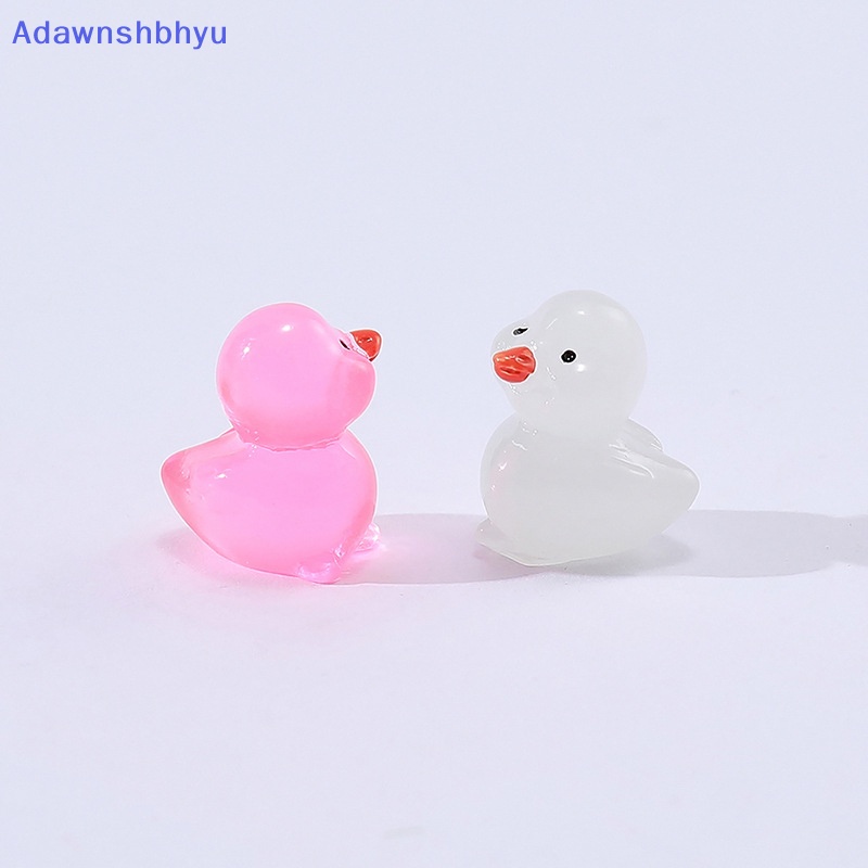 Adhyu 1/10Pcs Boneka Bebek Resin Bercahaya Mini Menyala Dalam Gelap DIY Taman Rumah Mobil Mainan Rumah Boneka Ornamen Aksesoris ID