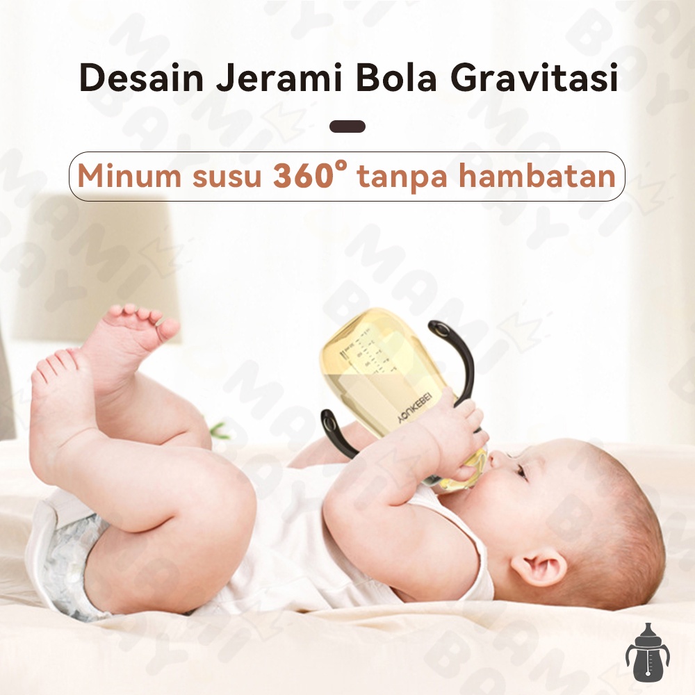 Mamibayi 3In1 Botol Susu Bayi Model Beruang Anti Kolik Botol Minum Anak Bayi