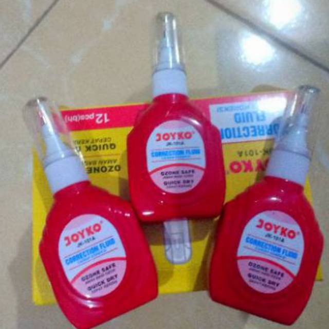 

(30gr) Correction fluid tipex stipo penghapus pen joyko SELAMAT BERBELANJA *GHINA STATIONARY*