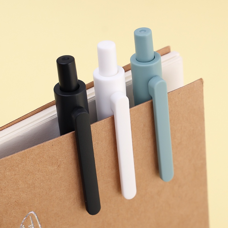 Simple 3warna Halus Frosted Press Pensil Otomatis Praktis Nyaman 0.5mm Pensil Mekanik Alat Tulis Siswa Sekolah Perlengkapan Kantor