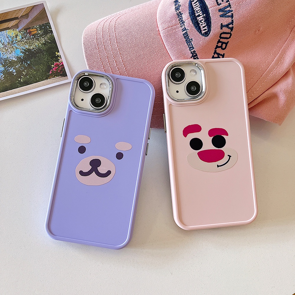 Casing IPhone Emoji Beruang Lucu Imut Kompatibel Untuk Iphone11 Casing14 Pro Max Ip13 Pro Max Iphone12 IPhone 11pro Max IPhone X XS Ip XS Max Xjavascript: R Back Cover Shell