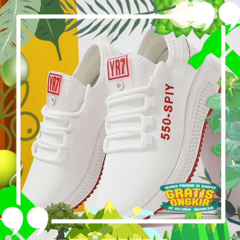 TRIOGALLERY LV0137 Sepatu Sneakers Wanita Import Sepatu Sport Rajut Wanita Motif 550 SPIY/ Terbaru m