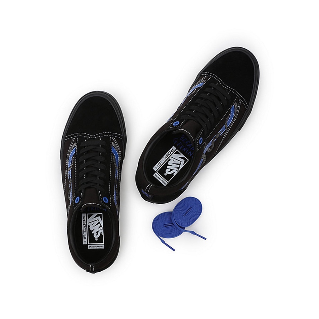 SEPATU VANS OFF THE WALL | SKATE OLD SKOOL BREANA GEERING BLUE BLACK