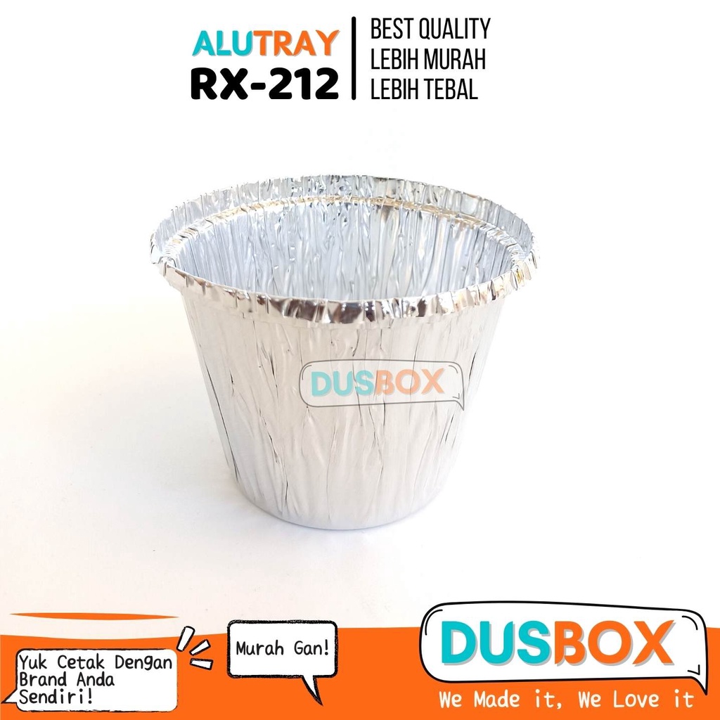 Alu Tray Rx-212 / Alumunium Tray / Alumunium Cup / Muffin Alumunium / Tray Alumunium