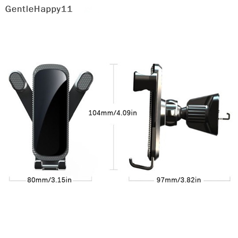 Gentlehappy Phone Holder Air Vent Hook Universal Gravity Penahan Telepon Mobil Mendukung id