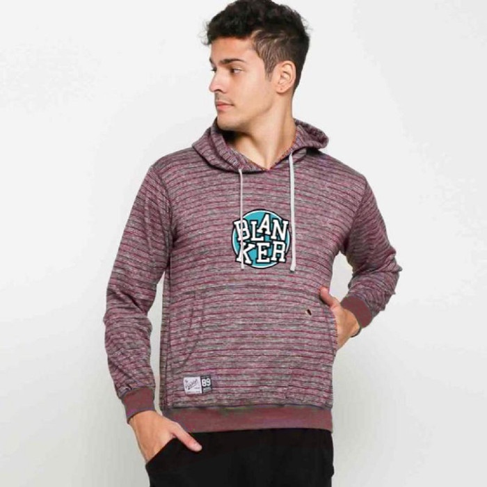 Blanker Hoodie - HL03 Maroon Logo - Fleece