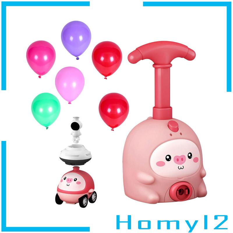 [HOMYL2] Balloon Launcher Powered Car Dengan 6balon Mainan Peluncur Balon Anak