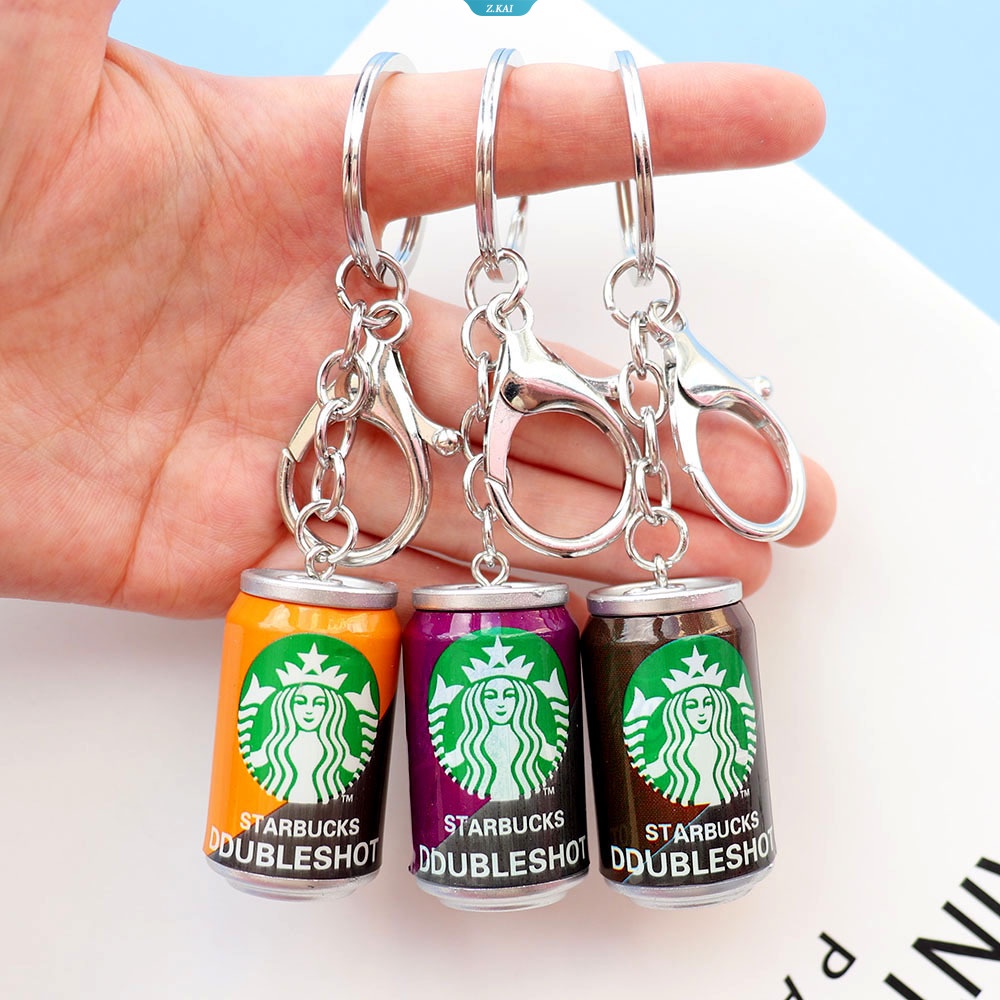 Simulasi Kreatif Mini Coke Kopi Kaleng Gantungan Kuncipendant Keyring Badge Perhiasan Aksesoris Hadiah [ZK]