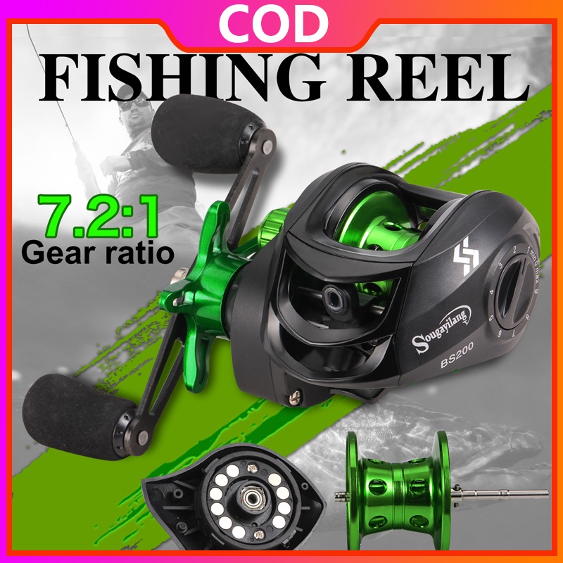 Sougayilang Reel Pancing 7.2:1 Gear Ratio Left/Right Baitasting Fishing Reel Max Drag 10kg Fishing Reel For Freshwater Fishing