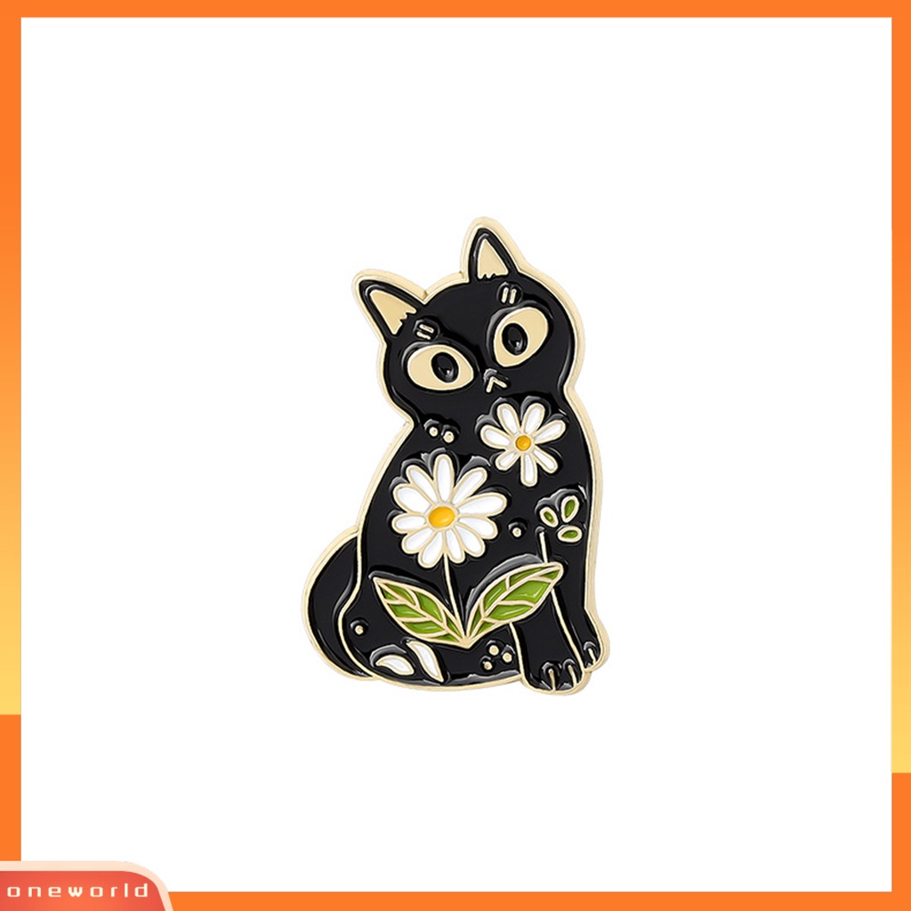 [ONE] Enamel Pin Gaya Jepang Ornamen Lucu Rubah Kucing Beruang Bros Bentuk Landak Untuk Travel