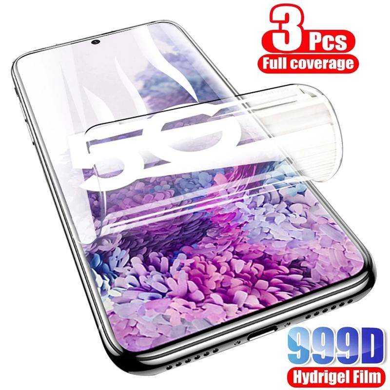 3pcs Film Hydrogel Untuk Samsung Galaxy S23 S22 S21 S20 S10 S9 S8 Note10 20 Plus Film Pelindung Layar Ultra FE Lite Untuk Galaxy S Light Mewah S7 S6 edge+Note9 8